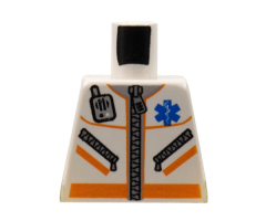 Torso Hospital EMT Star of Life, Zipper, Zippered Pockets, Radio Pattern
