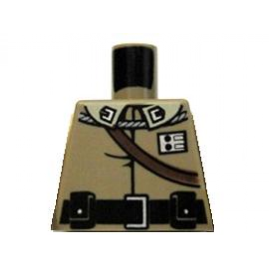 Torso SW General Calrissian Braid, Badge, Black Belt and Shoulder Strap Pattern