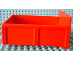 Duplo, Vehicle Trailer Bed with 8 Studs without Back Sill with Hatch