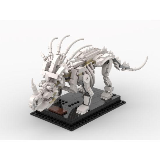 MOC - Styracosaurus Skeleton - Alternative Build for 21320 Dinosaur Fossils