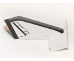 Tail Shuttle, Small with Space Shuttle Pattern on Both Sides (Stickers) - Set 7467