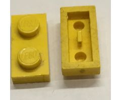Plate 1 x 2 with Bottom Pin