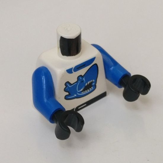 Torso Racers Race Shark Blue Pattern / Blue Arms / Black Hands