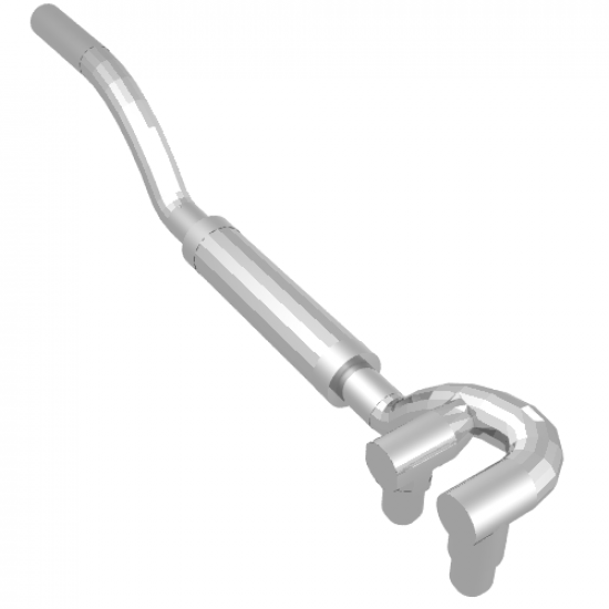 Vehicle Exhaust Pipe Twin Inlet 11L Left