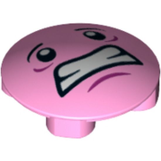 Plate, Round 2 x 2 with Rounded Bottom and Face Pattern
