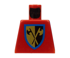 Torso Castle Crusaders Crossed Axe Shield Pattern