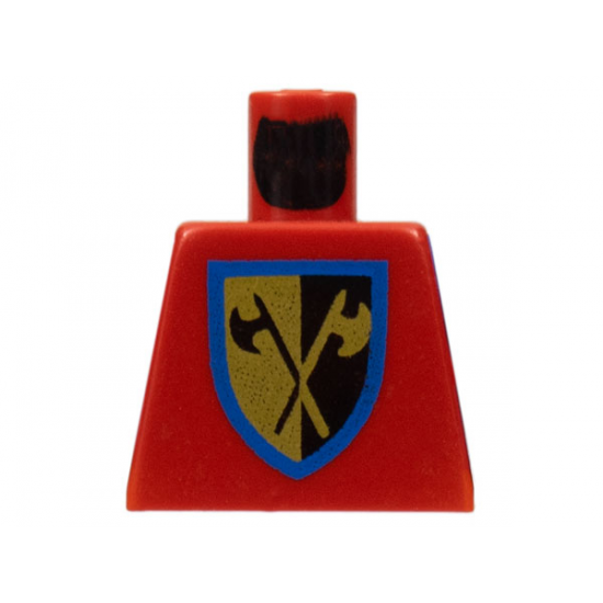 Torso Castle Crusaders Crossed Axe Shield Pattern