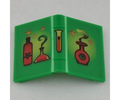 Minifigure, Utensil Book 2 x 3 with Red and Yellow Bottles, Flasks and Sparkles Pattern