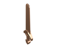 Minifigure, Weapon Sword, Greatsword Angular