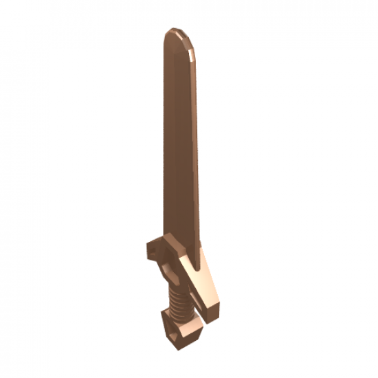 Minifigure, Weapon Sword, Greatsword Angular