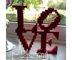 Lego LOVE Sculpture