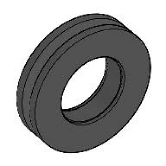 Tire & Tread Center Groove (Tightrope Guide Wheel)