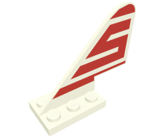 Tail with Rounded Top, Red S (Sterling) Pattern