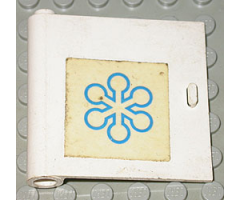 Door 1 x 5 x 4 Left with Interfrigo Snowflake Logo Pattern (Sticker) - Set 147