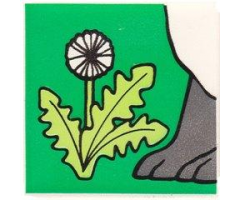 Duplo, Tile 2 x 2 x 1 with Rabbit Mosaic Picture 04 Pattern (Set 1014)