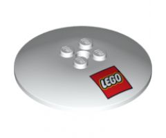 Dish 6 x 6 Inverted (Radar) - Solid Studs with LEGO Logo Pattern