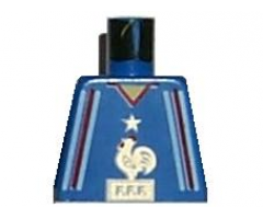 Torso Soccer French Team with Rooster Logo Pattern