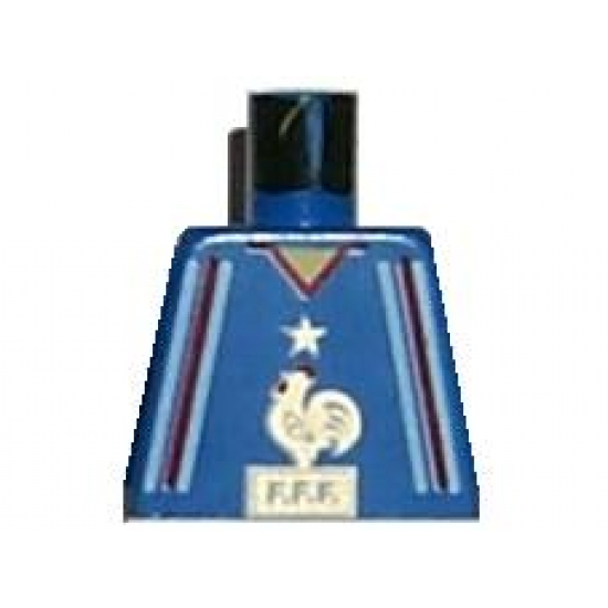 Torso Soccer French Team with Rooster Logo Pattern