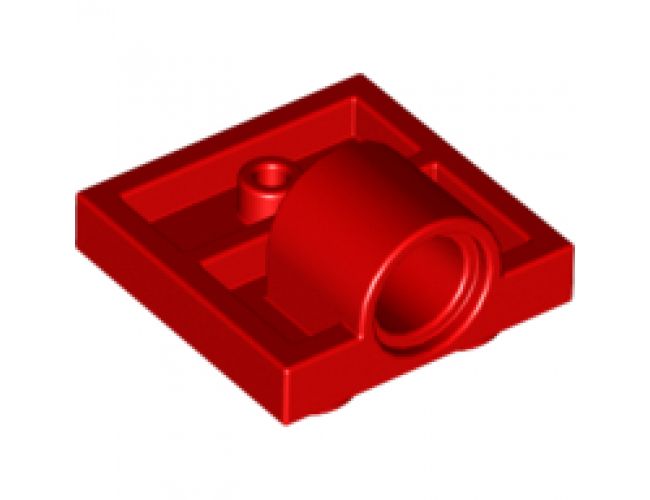 Plate, Modified 2 x 2 with Pin Hole - Full Cross Support Underneath