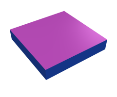 Tile 2 x 2 with Purple Top Pattern