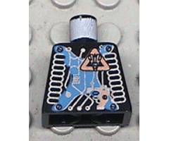 Torso Space Insectoids Blue X with Hose on Sides Pattern