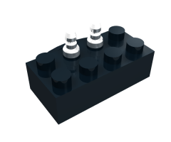 Electric, Train 12V Brick 2 x 4 with Power Pickup for Train Motor Type B