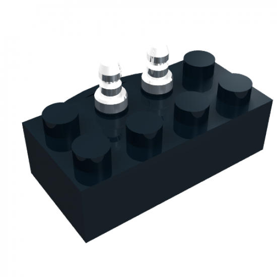 Electric, Train 12V Brick 2 x 4 with Power Pickup for Train Motor Type B
