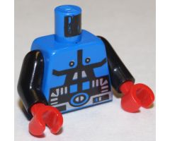 Torso Space Spyrius Pattern / Black Arms / Red Hands