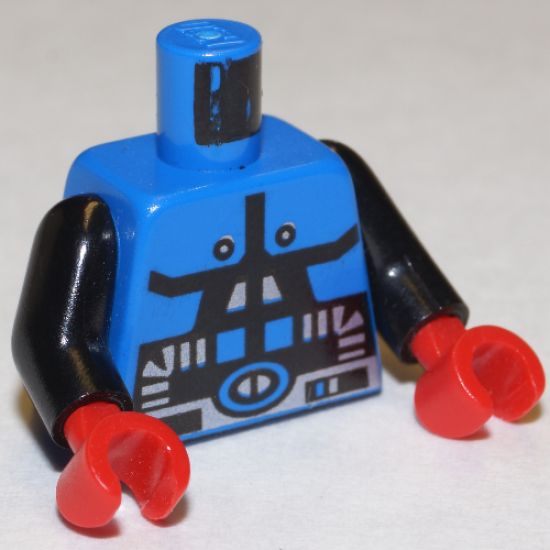 Torso Space Spyrius Pattern / Black Arms / Red Hands