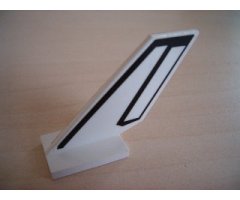 Tail Shuttle with Black Line Pattern on Both Sides (Stickers) - Sets 6339 / 6544