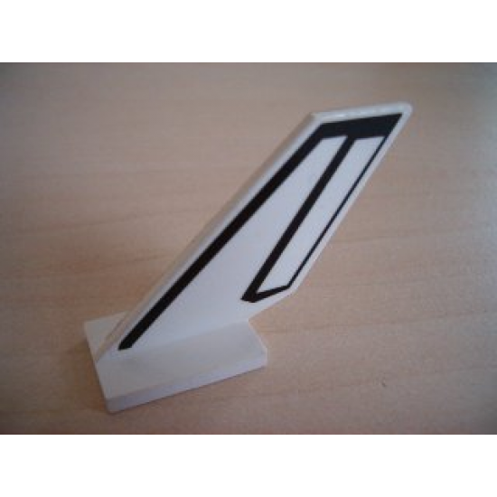 Tail Shuttle with Black Line Pattern on Both Sides (Stickers) - Sets 6339 / 6544