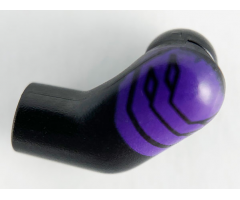 Arm, Left with Dark Purple Plated Shoulder Armor Pattern