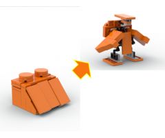 2x2 Slope Brickformer (Orange)