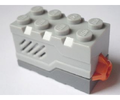 Electric, Sound Brick 2 x 4 x 2 with Light Bluish Gray Top and Roaring Animal Sound