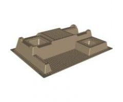 Baseplate, Raised 32 x 48 x 6 with Level Front