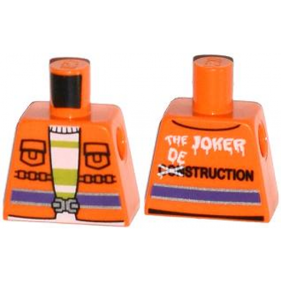 Torso Batman Safety Vest with 'THE JOKER DESTRUCTION' Pattern