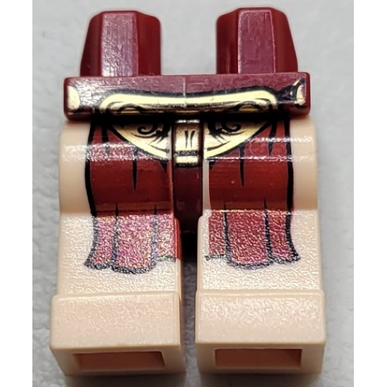 Hips and Light Nougat Legs with SW Leia Slave Pattern