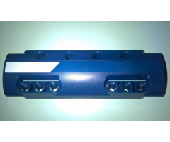 Technic, Panel Curved 11 x 3 with 10 Pin Holes through Panel Surface with White Stripe Pattern Model Right Side (Sticker) - Set 41999