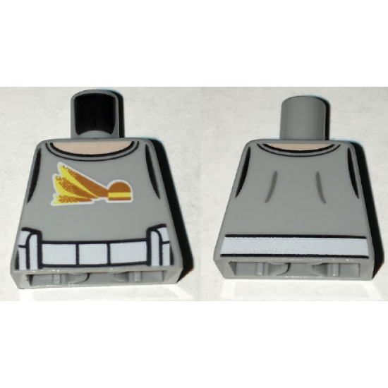 Torso T-Shirt with Light Nougat Neck, SW Dex's Diner Logo and White Utility Belt Pattern