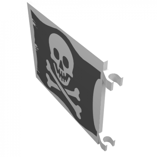 Flag 6 x 4 with Skull and Crossbones (Jolly Roger) Pattern on Both Sides (Printed)