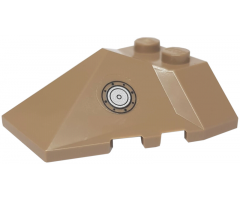 Wedge 4 x 4 Pyramid Center with Silver Fuel Filler Cap Pattern (Sticker) - Set 7786