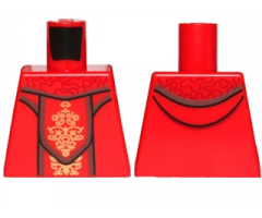 Torso SW Female Dress with Gold Ornaments Pattern (SW Queen Amidala)