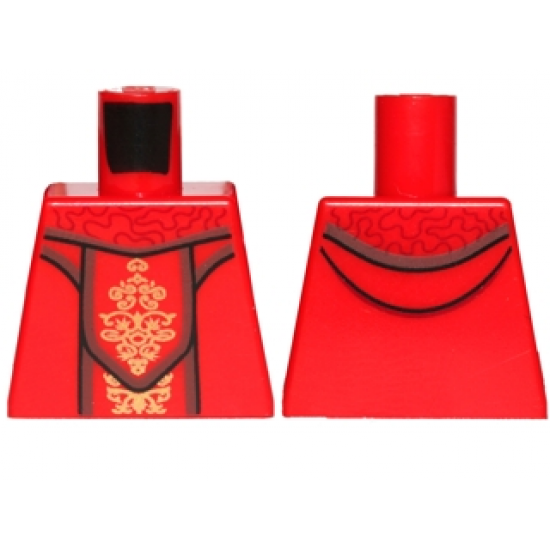 Torso SW Female Dress with Gold Ornaments Pattern (SW Queen Amidala)