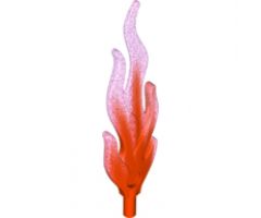 Energy Effect Wave Rounded Large (Flame) with Marbled Satin Trans-Dark Pink Pattern