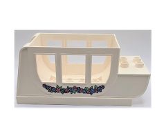 Duplo, Vehicle Horse Carriage Body with Flowers Pattern