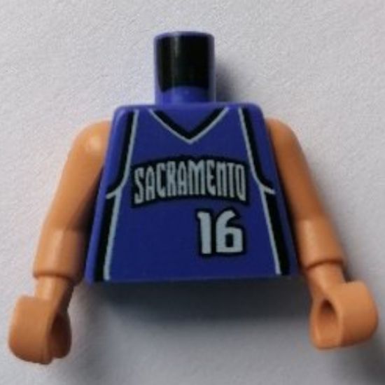 Torso NBA Sacramento Kings #16 Pattern / Nougat NBA Arms / Nougat Hands