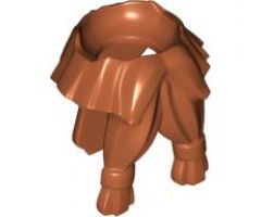 Minifigure, Body Wear Beard, Tied with Hair in Back