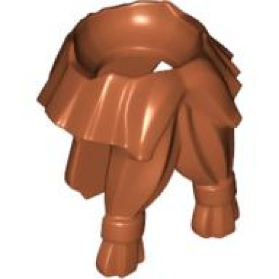 Minifigure, Body Wear Beard, Tied with Hair in Back