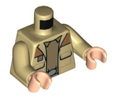 Torso SW Coat, Pockets, Red General Insignia and Dark Tan Shirt Pattern / Tan Arms / Light Nougat Hands