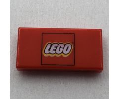 Tile 1 x 2 with LEGO Logo Pattern